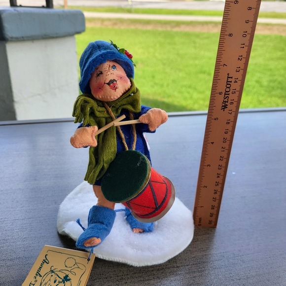 Annalee Mobilitee Dolls 1992 Little Drummer Boy Doll w/ Drum & Sticks Christmas - Picture 11 of 12